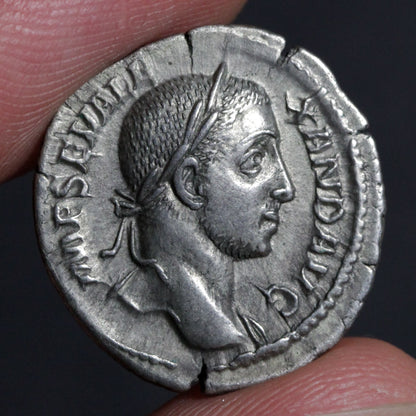 obverse side of severus alexander denarius