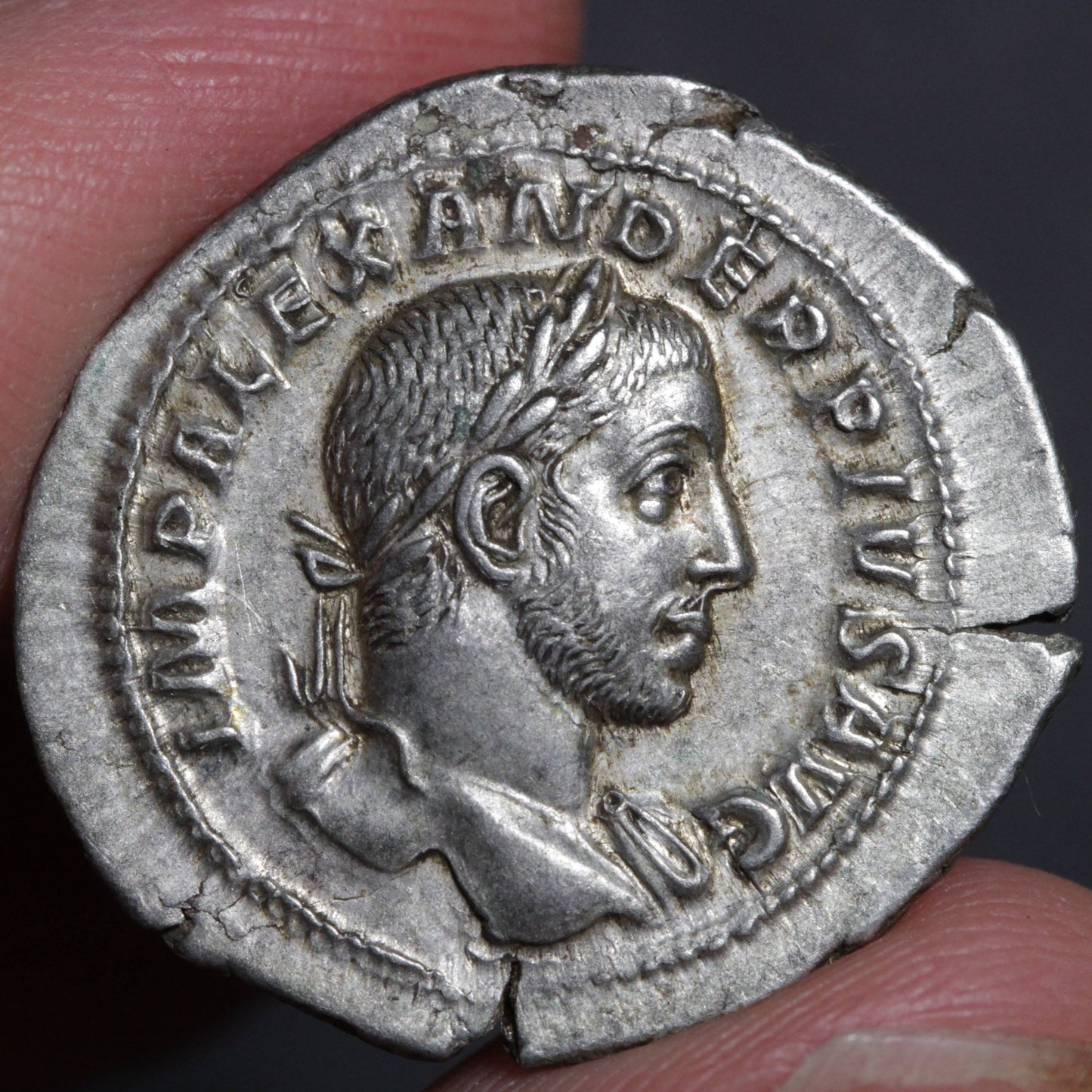 Severus Alexander Denarius Ancient Roman Empire Silver Coin 231AD Providentia RIC 250b