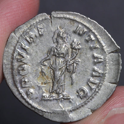 Severus Alexander Denarius Ancient Roman Empire Silver Coin 231AD Providentia RIC 250b