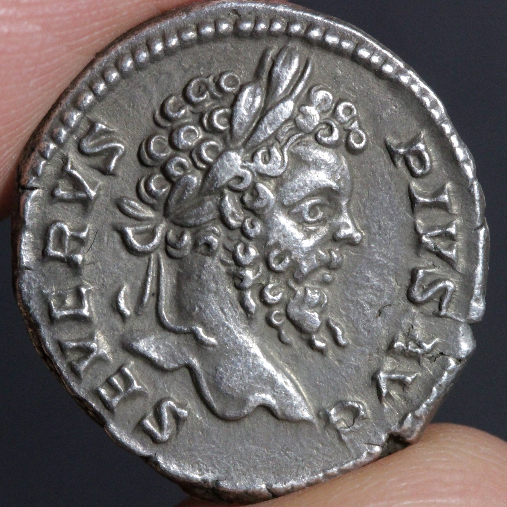 septimius severus denarius obverse side