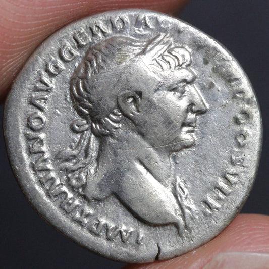 trajan denarius obverse