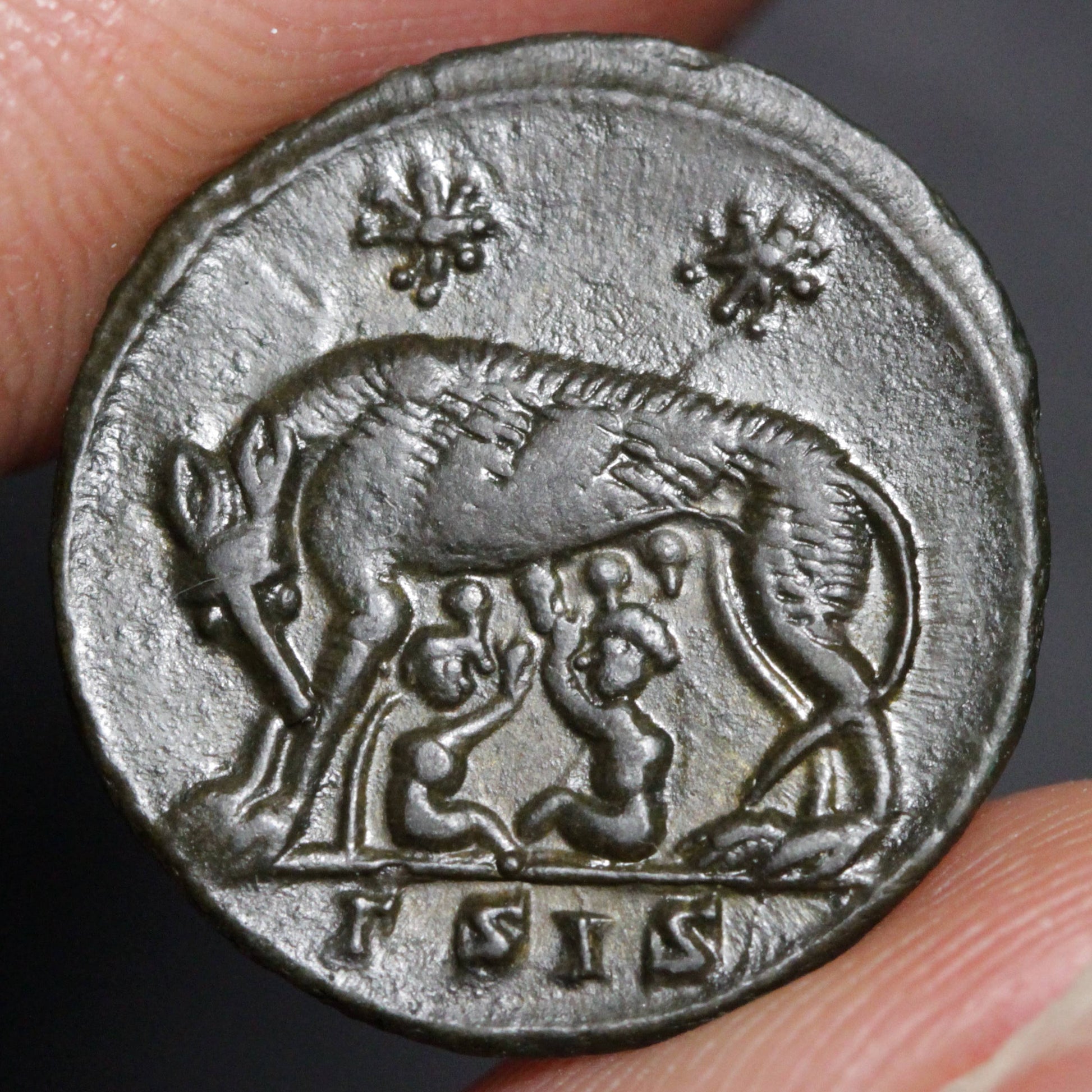 constantine follis romulus and remus