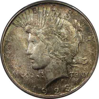 1923-D U.S. Peace Silver Dollar, PCGS/CAC MS-65