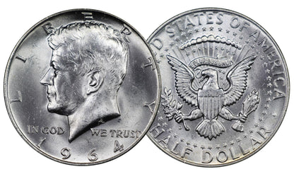 1964 U.S. Kennedy Silver Half Dollar