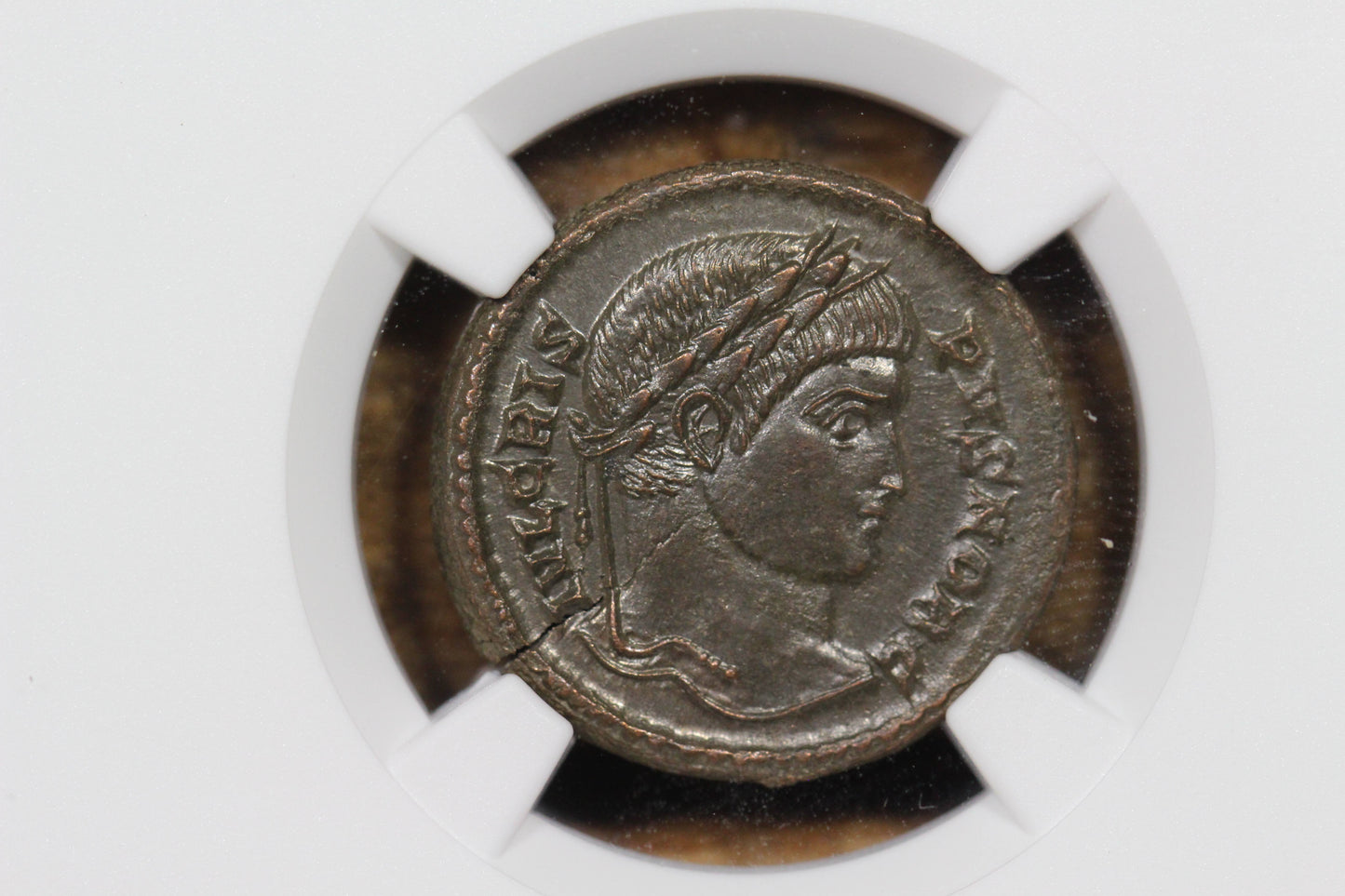 Emperor Crispus Ancient Roman Bronze Nummus Coin, 320 AD, NGC MS Mint State