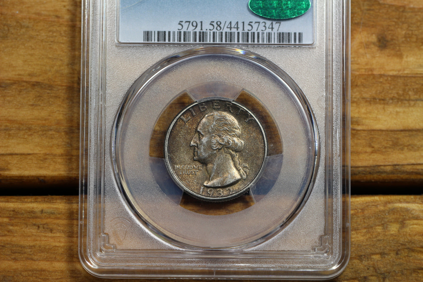 1932-D U.S. Washington Quarter, PCGS AU-58 CAC