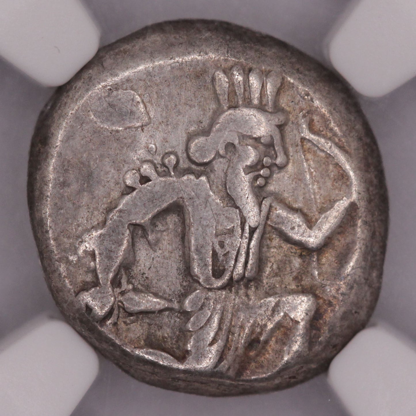 400 BC Ancient Persian Empire AR Silver Siglos | NGC VF