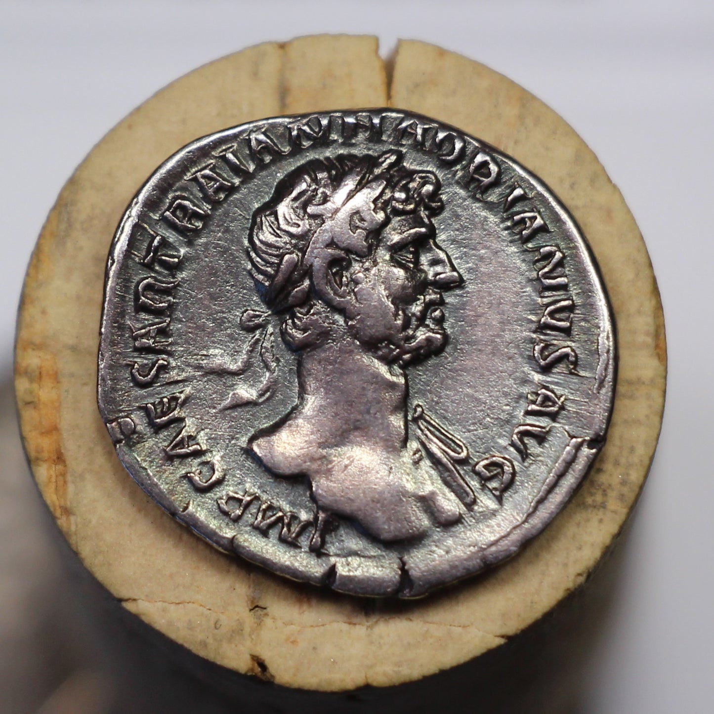 120 A.D. Roman Empire Silver Denarius, Emperor Hadrian