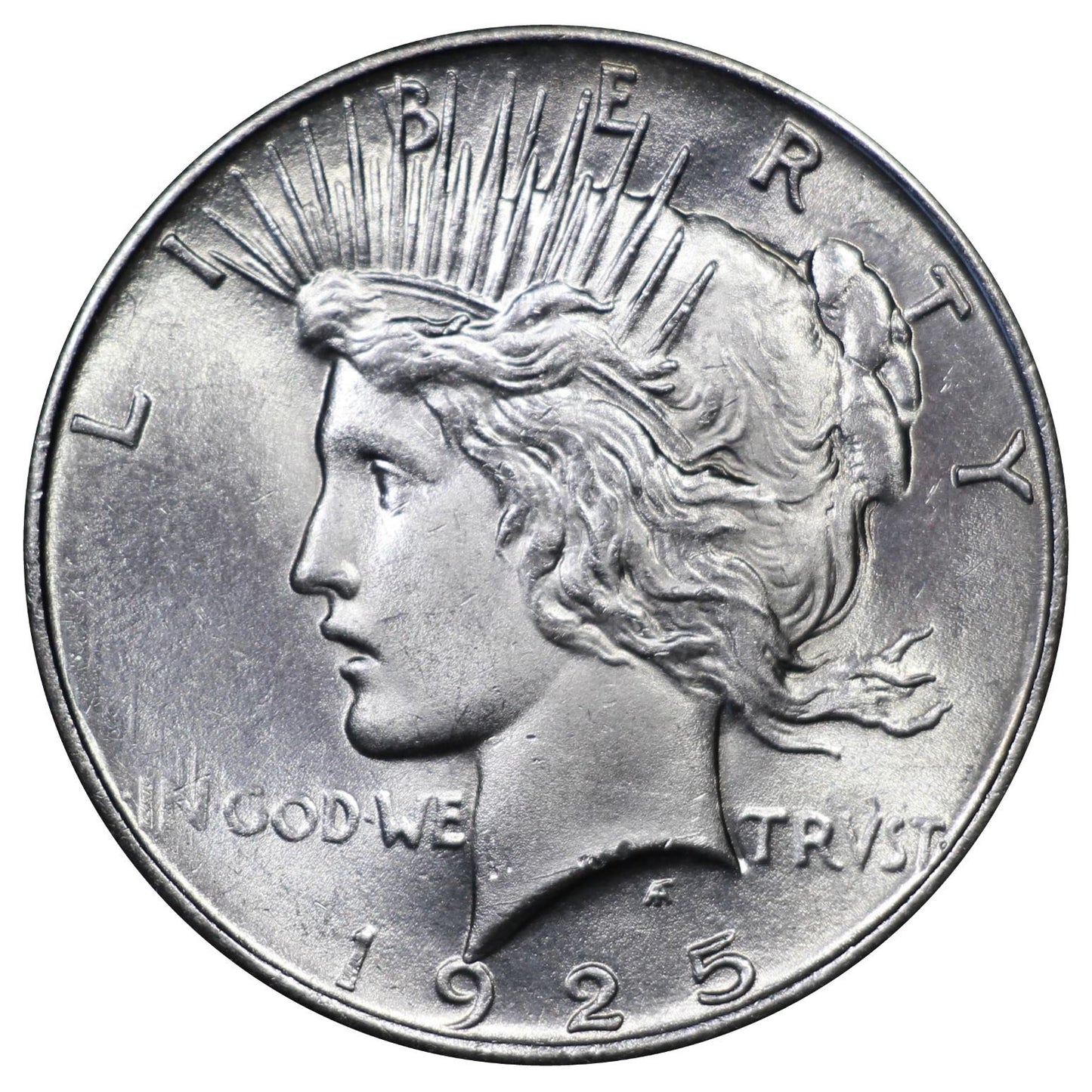 1922-1925 U.S. Peace Silver Dollar, Gem Brilliant Uncirculated Condition