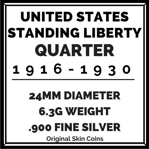 1925-1930 U.S. Standing Liberty Silver Quarter