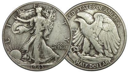 1940-1947 U.S. Walking Liberty Silver Half Dollar