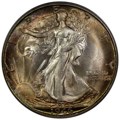 1946-S Walking Liberty Silver Half Dollar, PCGS MS-65 - Original